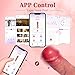 Penis Sleeve Cock Sleeve Vibrator - FYSHAVO 4IN1 Realistic Adult Male Sex Toys for Men Penis Extender Vibrating Cock Ring 9 Modes, App Remote Control, Elastic Penis Ring to Enlarge for Men Couples