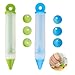 Penna In Silicone Per Decorare Torte, Siringa Per Torta, Penna In Silicone Crema, Penna Per Scrittura Alimentare, Penna Decorazione Cioccolato, per Torte, Glassa, Crema, Dessert, Biscotti (2 Set)