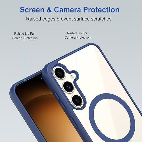 Image of amazon basics Back Case Cover for Samsung Galaxy S24 Plus 5G (Thermoplastic Polyurethane Navy Blue)