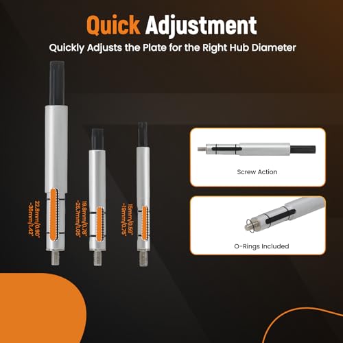 Image of maXpeedingrods Universal Clutch Alignment Tool Kit, 11PCS Clutch Disc Centering Tool, Metric Clutch Drive Plate Alignment Tool, with 3 Spindles Expanding Mandrel and 8 Pilot Adapters