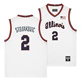 NIL Store Andrej Stojakovic Men's Basketball White Script Jersey