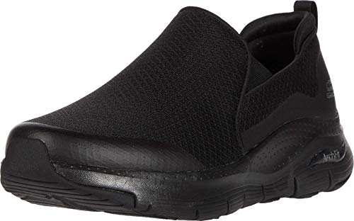 Skechers Arch Fit Banlin, Zapatillas para Hombre, Negro 1, 44 EU
