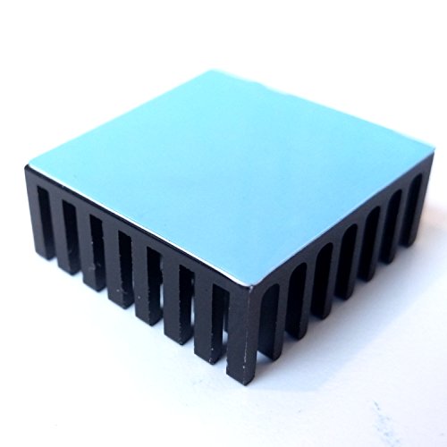 Easycargo 10Pcs 25Mm Heatsink Kit 25X25X10Mm + 3M 8810 Thermal Conductive Adhesive Tape, Cooler Aluminum Heat Sink For Cooling Raspberry Pi 4 Gpu Ic Chips Led (25Mmx25Mmx10Mm) #TOP2