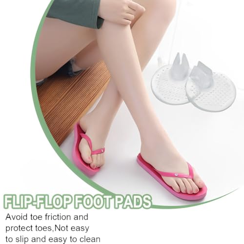 RAMGLYO 6 Paar Zehenschutz Flip Flop Silikon Gel Pad Schuheinlagen Zehen Protektor für Damen Herren