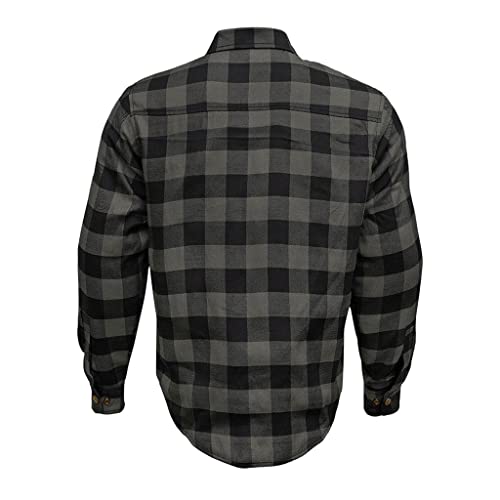 RIDERACT Motorcycle Flannel Shirts Mens Aramid Fiber Reinforced Motorbike Riding Armored Shirt Protective Gear Biker Jacket - Image 5