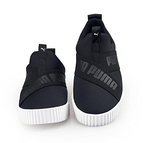 Tênis Carina Slip-On Bdp, Puma, Feminino, Preto/Branco, 37