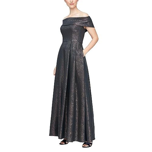 Image of Alex Evenings Women's Formal Long Ballgown Mother of The Bride Dress with Pockets