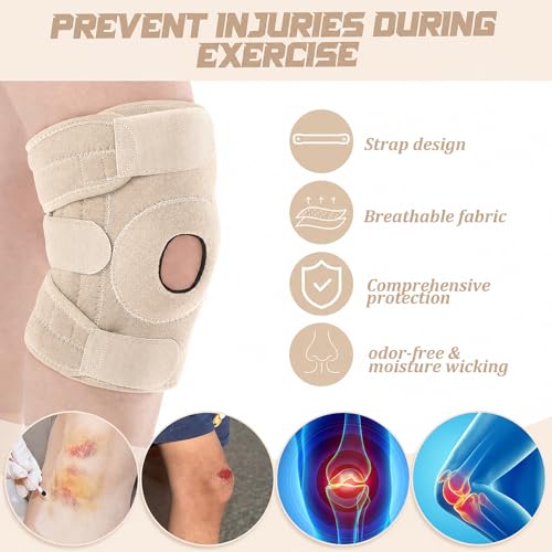 Image of Foilswirl 1 Pcs Kids Knee Brace with Side Stabilizers,Skin Tone