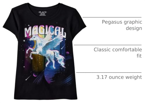 Image of The Children's Place Girls Short Sleeve Graphic T- Shirt