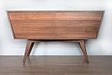 Modern Walnut Credenza