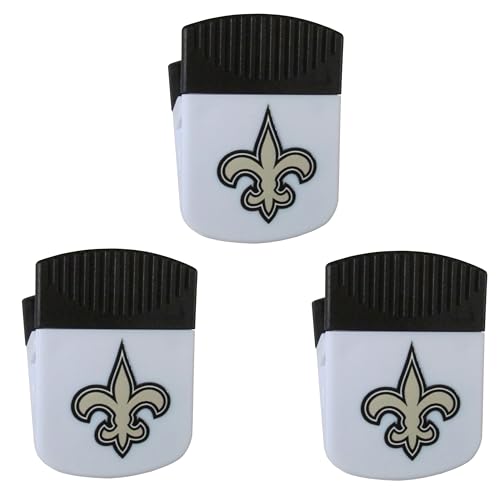 Siskyou Sports NFL New Orleans Saints Chip Clip Magnets, 3pk One Size, White
