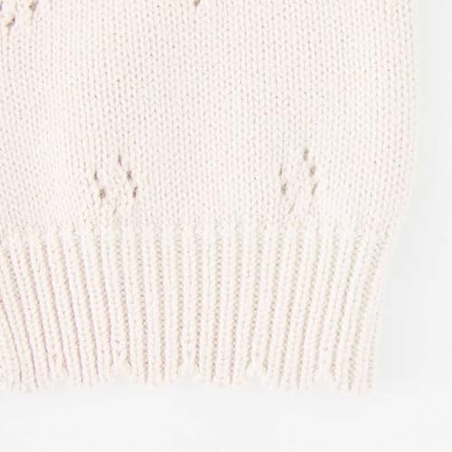Girls and Toddler's Knit Cardigan Sweaters Hollow Out Long Sleeve Button Up Sweaters Jacket Solid Baby Fall Outerwear4