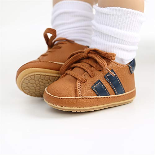 Image of RVROVIC Baby Boys Girls Anti-Slip Sneakers Soft Ankle Boots Toddler First Walkers Newborn Crib Shoes