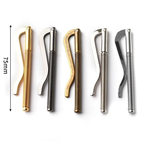 200Pc Metal Bifold Money Clip Bar Wallet Replace Parts Spring Clamp Cash Cheque Holder For Pocket 75mm/3 inch3