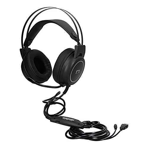 Gaming-headset, surround-stereogeluid RGB-hoofdtelefoon Plug-and-play PC-gamingheadset voor beter gamen voor het luisteren naar muziek(zwart) - Afbeelding 8