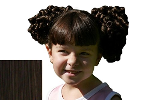 Cheerleader Ringlet Curl Drawstring Pigtails (2: Darkest Brown)