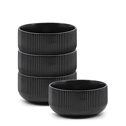 salt&pepper Brae Cereal Bowls - Set of 4 - Black - Cereal Bowls