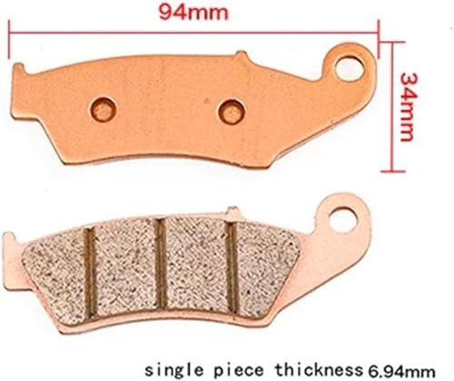 Plaquettes de frein moto en cuivre pour XR250 endurance arrière
