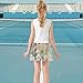 visesunny Girls Flowy Pleated Skirt Countryside Rain Wildflower Tennis Golf Fashion Short Skorts for Casual Dance Outfit L Multi