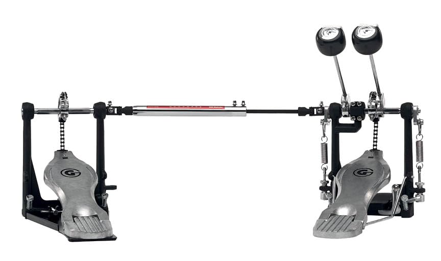 Pedal de bombo doble con cadena y diseño G-pedal miniatura 1