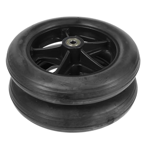IWOWHERO 2pcs Walker Wheels Replacement Wheelchairs Wheel Bearing Replacement Wheels for Walkers Drive Wheelchair Replacement Parts Wheel Chair Wheels Wheelchair Bearings