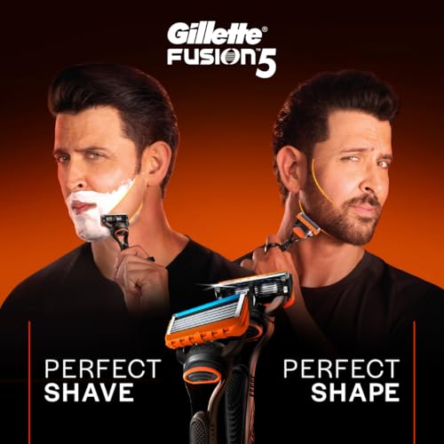 Gillette Fusion Proglide Razor for Men with styling back blade for Perfect Shave and Beard Shape