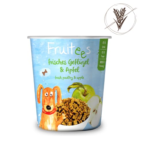 bosch Finest Snack Concept | Fruitees frisches Geflügel & Apfel | ohne Getreide | 4er Pack mit 4 x 200 g
