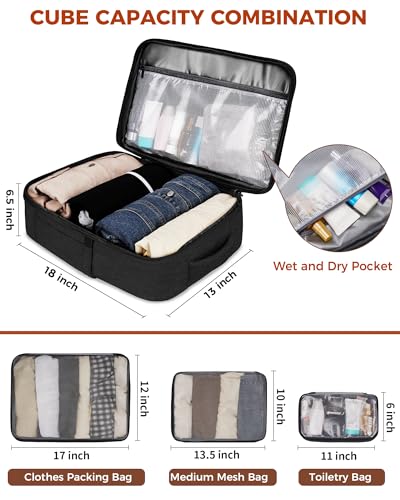 Vancropak 40L Expandable Travel Backpack