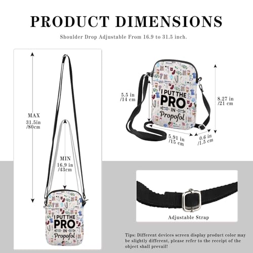 Anesthesia Gift CRNA Appreciation Gift I Put The Pro Crossbody Bag Nurse Anesthetist Gift2