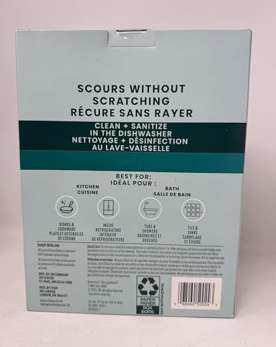 Image of Scotch-Brite Dobie Scrubbing Pads - Pack of 16 Powerful, Non-Scratch Cleaning for Every Surface
