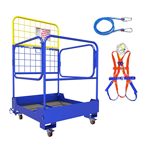 Image of 36 inchx36 inch Foldable Forklift Safety Cage, Heavy Steel, 1150LB