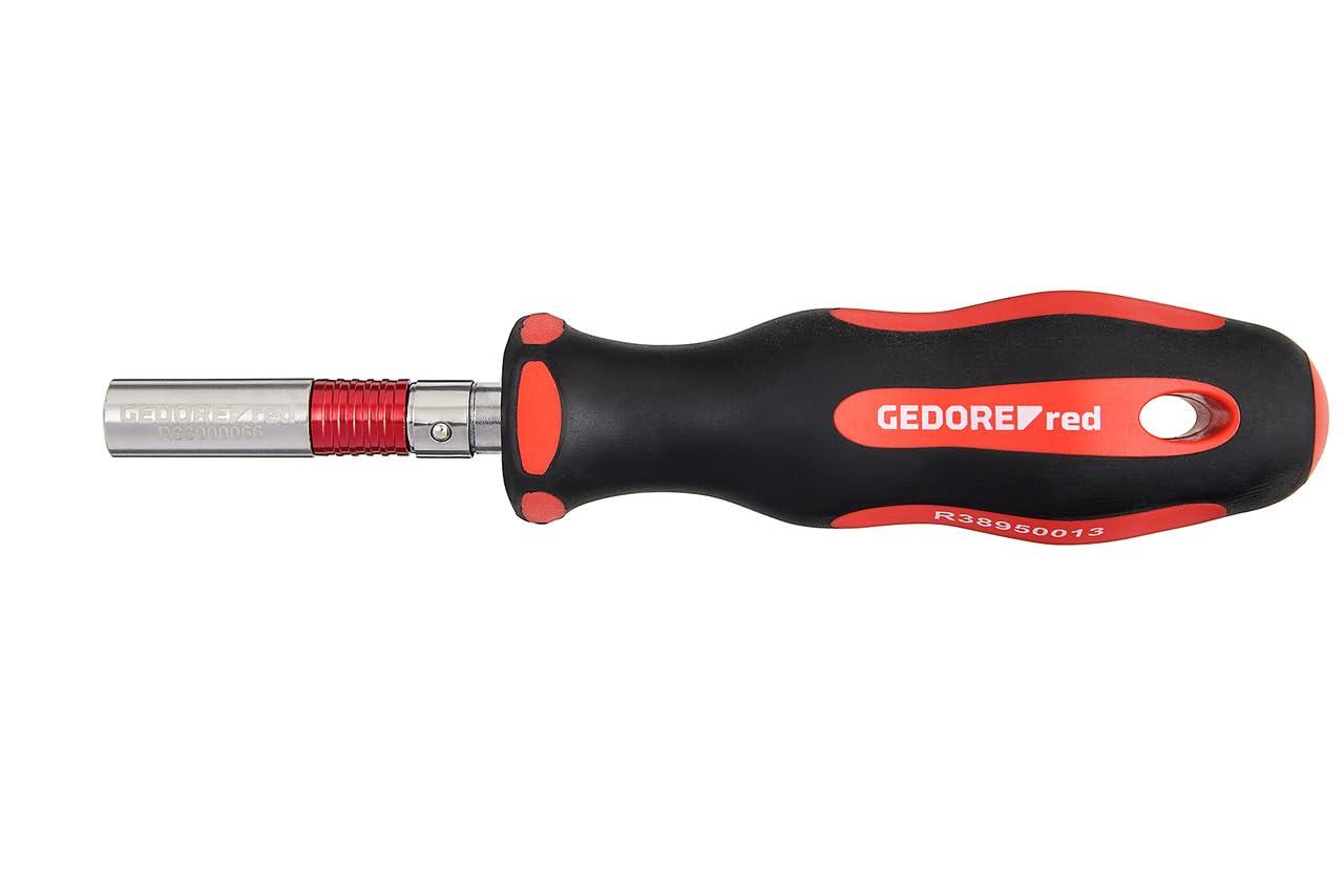 GEDORE red Outils de vélo professionnels pour atelier, 25 pièces, Clé à molette, Tournevis porte-embout 1/4", Outils vélo multifonctions avec sacoche