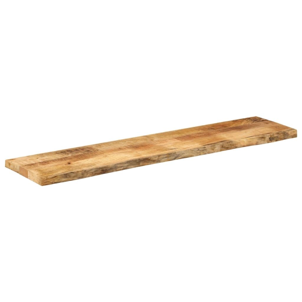 vidaXL Piano Tavolo 160x20x2,5 cm Bordi Vivi Legno di Mango Grezzo, Piano Sostituzione Tavolo, Piano per Tavolo da Pranzo, Piano d'appoggio