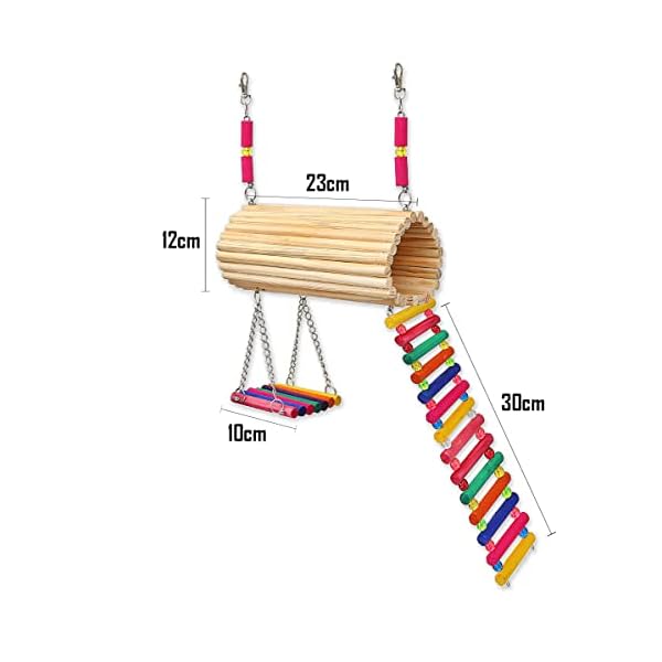 Golden Pets Brinquedo Playground Twister Hamster Calopsita Periquito - Imagem 3