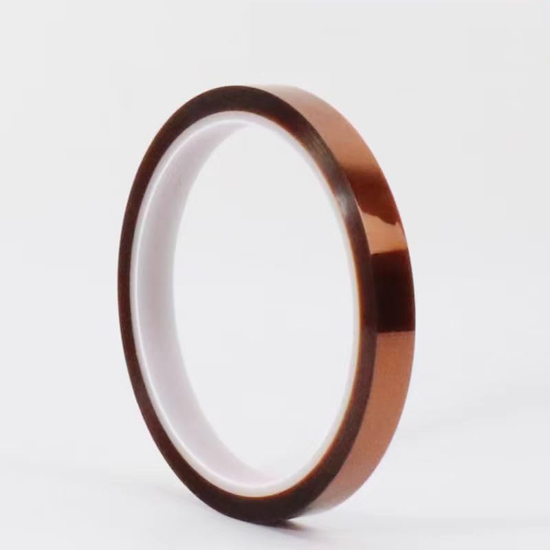 Image of 2mils Thick Polyimide Adhesive Tape, HighTemperature and Heat Tape, for Masking, Soldering, Electrical, 3D Printer Application (10mm x 36yds (12rolls))