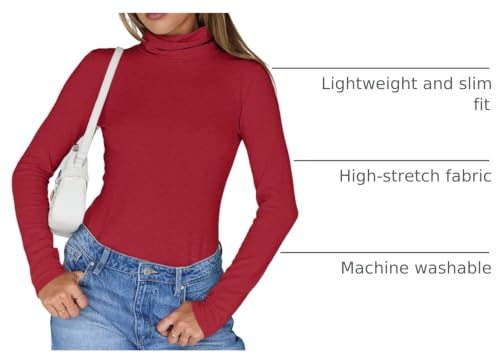 Image of Trendy Queen Womens Turtleneck Tops Winter Clothes