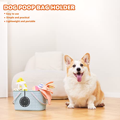 Hundekotbeutelhalter, Kotbeutelhalter mit Karabiner-Clip, Hände frei Poop Bag Carrier für Leine Haustierkotbeutelspender für Hundespaziergänge Fahrradzubehör E9GBDTLQ