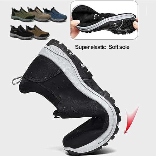 Men's Waterproof & Breathable Orthopedic Walking Shoes – Comfortable Slip-On Hiking Sneakers for Outdoors, Arch Support, Non-Slip, Lightweight4