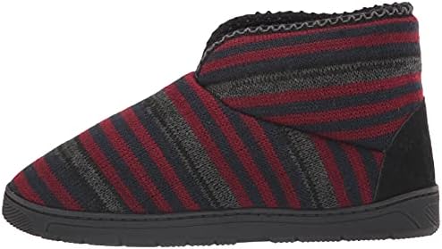 MUK LUKS mens Muk Luks® Men's Mark Bootie Slipper, Ebony/Chianti, Small US | Image 7