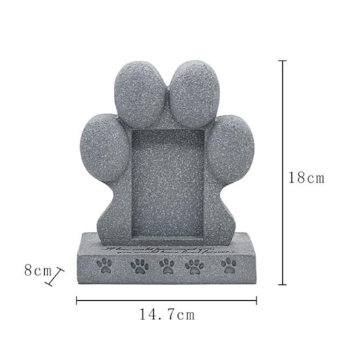 Marcador de tumba de mascota texturizado de alta durabilidad exterior gris 6