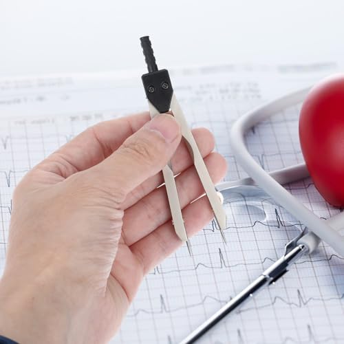 Zeyiyer 593959_1_XE2M8ATA Ekg Calipers Ecg Calipers Measuring Tool Ekg Ruler, Electrocardiogram Drafting Divider, Electrocardiographs Measuring Tool For Medical Students Doctors Nurses thumb #5