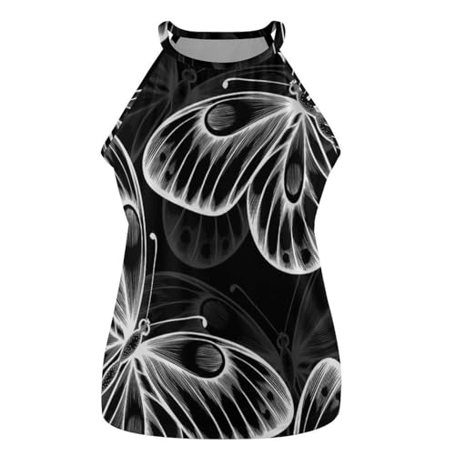 Womens Fashion Tank Tops, Round Neck Summer Camisole Blouses, Casual Halter Strap Flowy Shirts4
