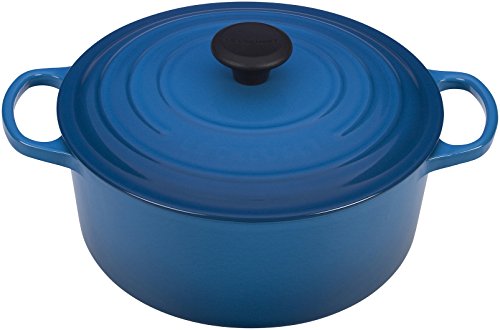 Image of Le Creuset Signature Enameled Cast-Iron 5-1 /2-Quart Round French (Dutch) Oven, Marseille