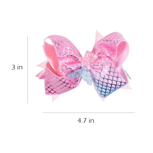 Pinzas para el cabello con lazo sirena brillo 2 pcs miniatura 6