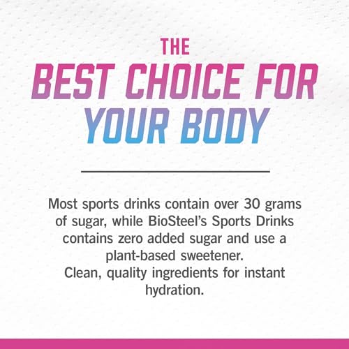 BioSteel Sports Drink, Sugar-Free with Essential Electrolytes, Rainbow Twist, 500ml, 12-Pack
