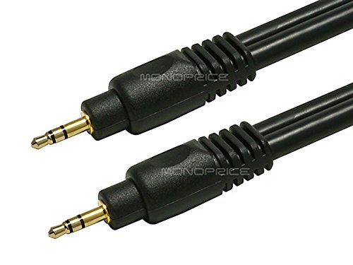 Monoprice Premium cable 3.5mm estéreo 15 pies negro miniatura 2