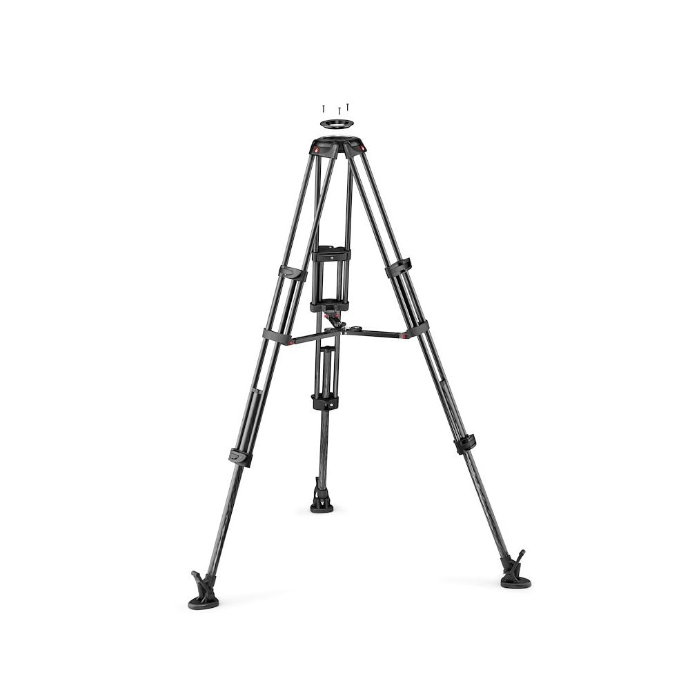 Amazon | Manfrotto 504Xビデオ雲台+カーボンツイン三脚MS ビデオ三脚 