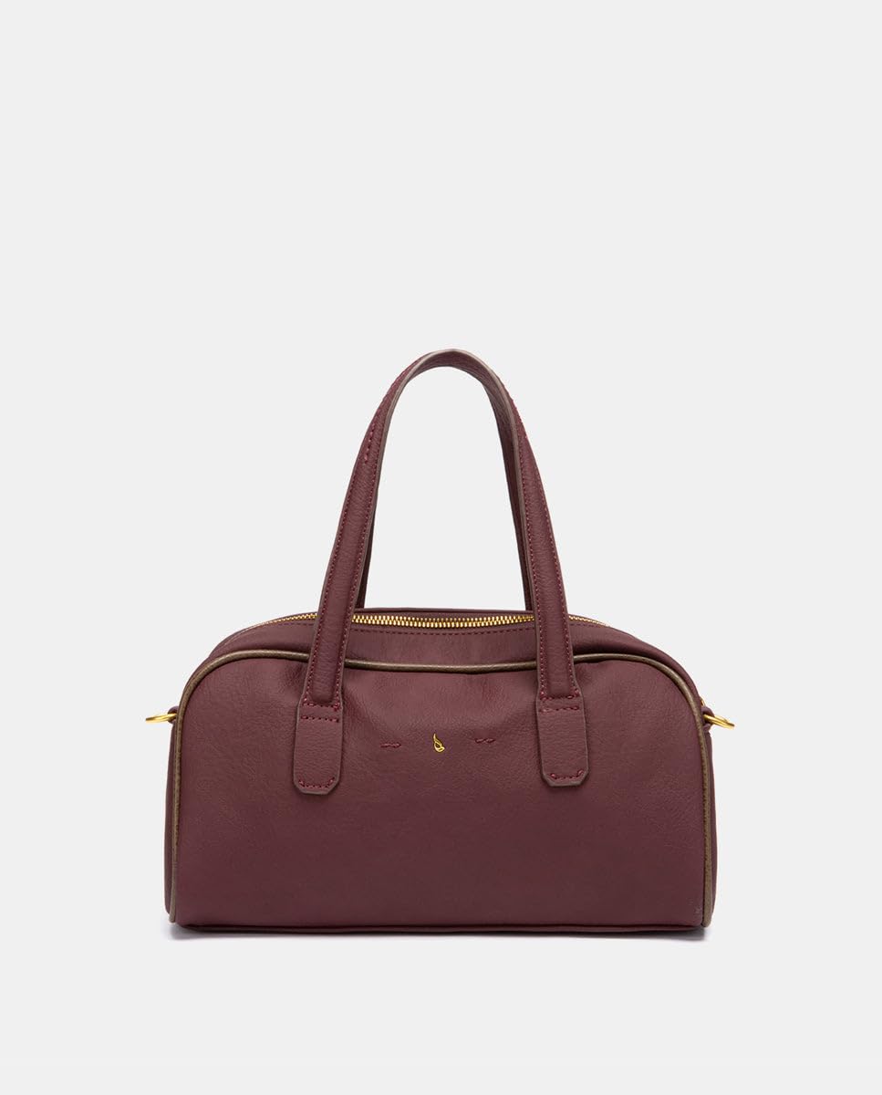 Abbacino Bolso de mano en materiales reciclados burdeos Rojos
