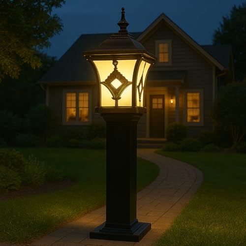 Image of GIGAWATTS BARFI 30 Outdoor Garden Light - 101% Rust & Waterproof Die-Casting Aluminium Exterior Lamp for Garden, Boundary Street & Home Entrances (B22 Holder, Bulb Not Included, Black)