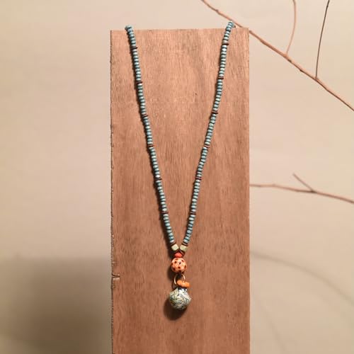 Image of AAKRITI ART CREATIONS Boho & Tribal Handcrafted Ethnic Necklace Collection | Multicolour Pendants, Mandala, Lotus & Dreamcatcher Designs | Artisan Lariat, Collar & Statement Jewelry for Women